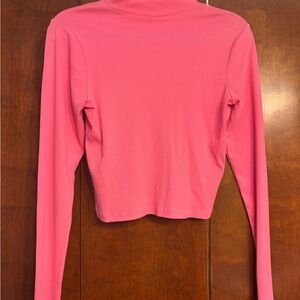 BP Pink Long Sleeve Crop Top